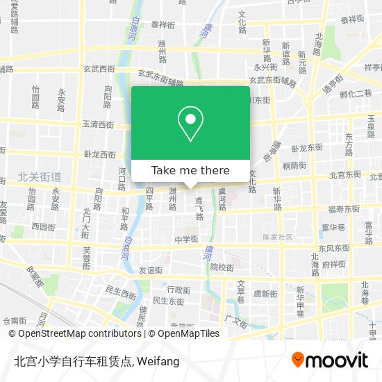 北宫小学自行车租赁点 map