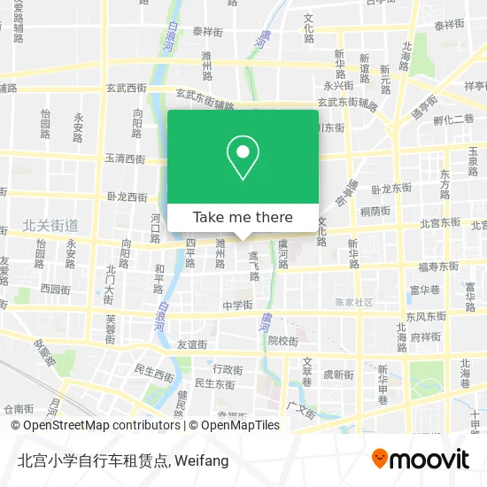 北宫小学自行车租赁点 map
