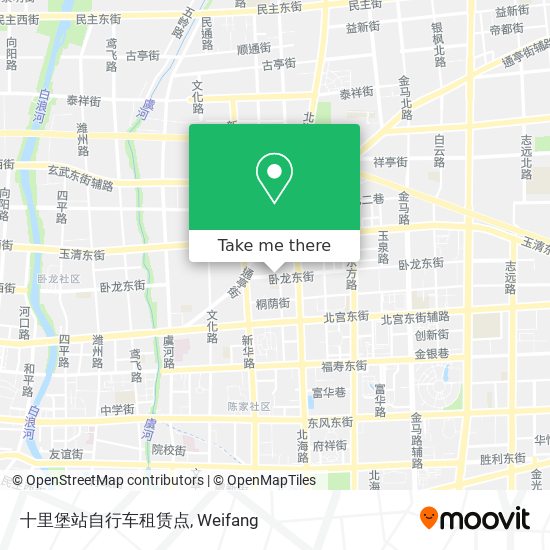 十里堡站自行车租赁点 map