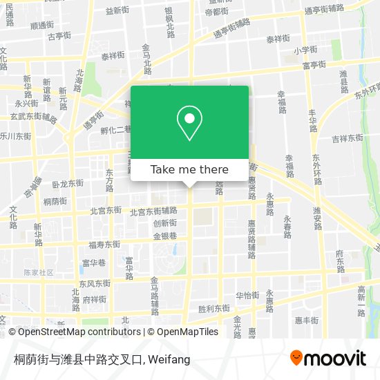 桐荫街与潍县中路交叉口 map
