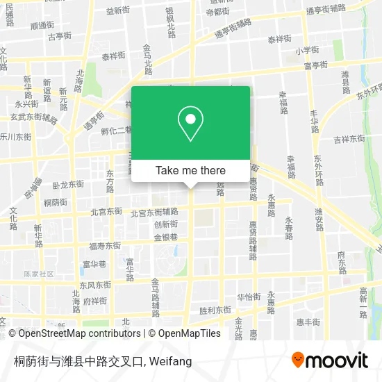 桐荫街与潍县中路交叉口 map