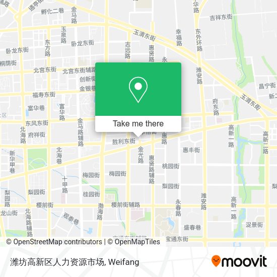 潍坊高新区人力资源市场 map