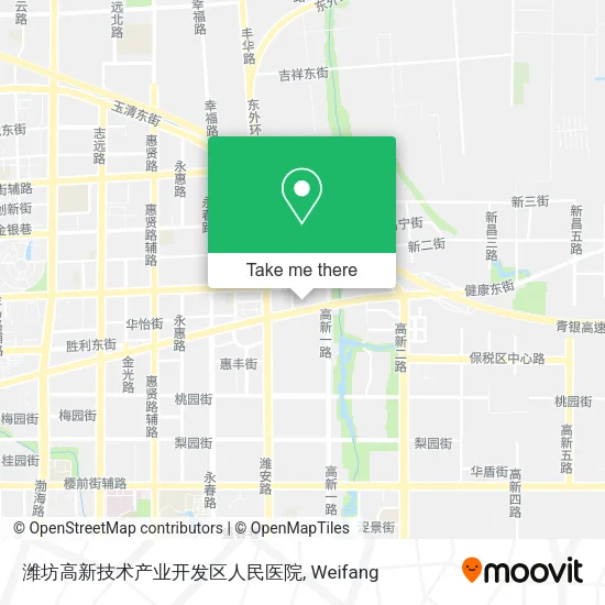 潍坊高新技术产业开发区人民医院 map