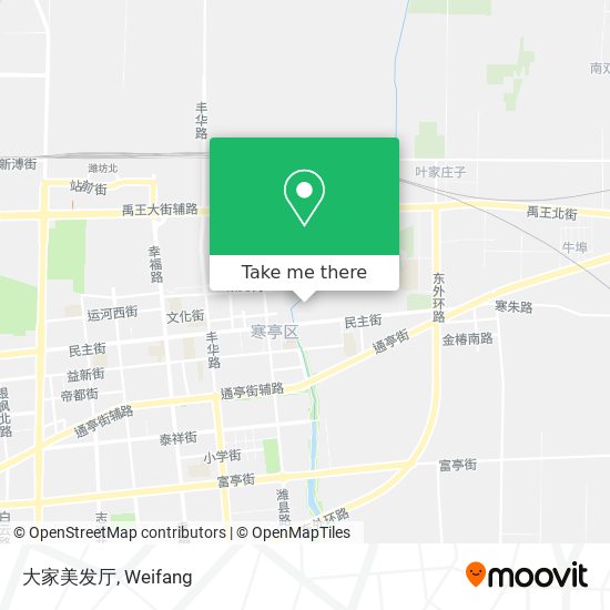 大家美发厅 map