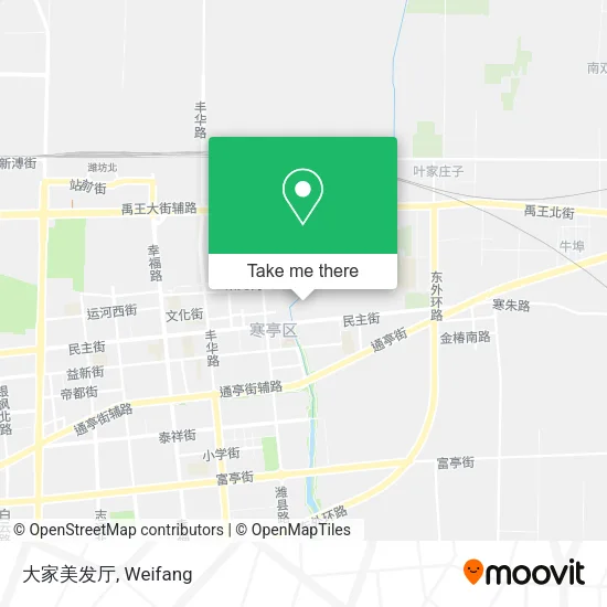 大家美发厅 map