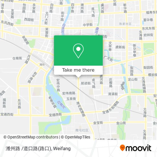 潍州路 /道口路(路口) map