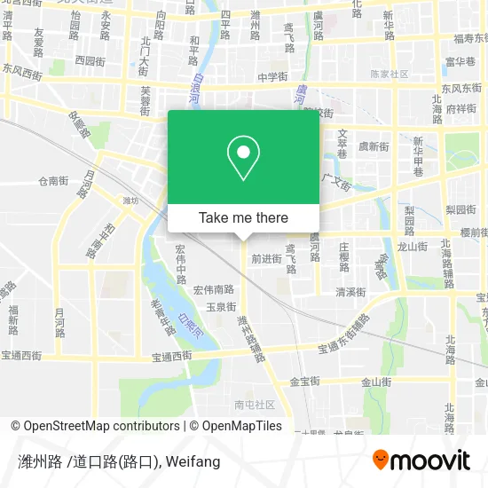 潍州路 /道口路(路口) map
