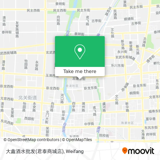 大鑫酒水批发(君泰商城店) map