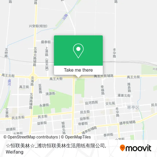 ☆恒联美林☆_潍坊恒联美林生活用纸有限公司 map