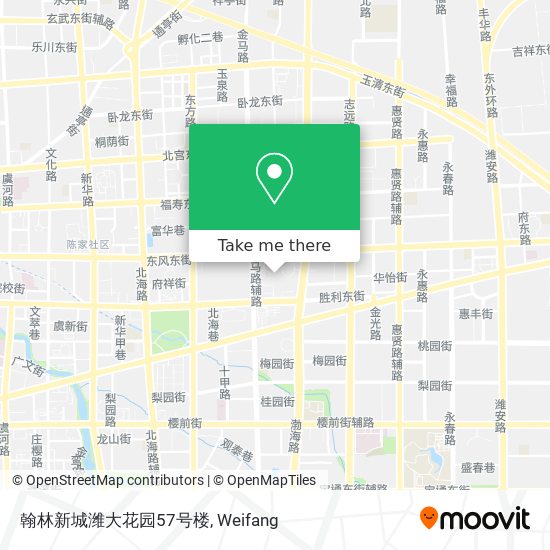 翰林新城潍大花园57号楼 map