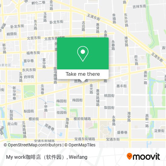 My work咖啡店（软件园） map