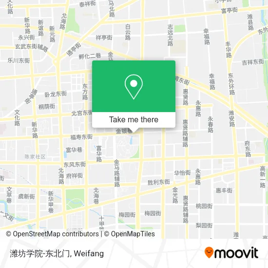 潍坊学院-东北门 map