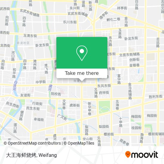 大王海鲜烧烤 map