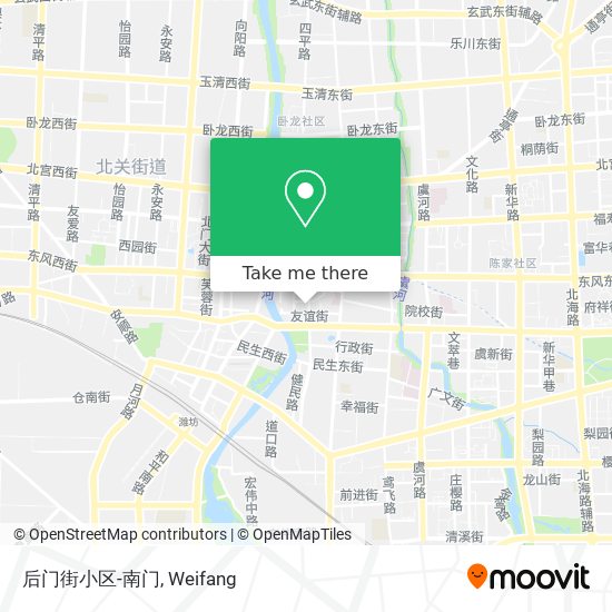 后门街小区-南门 map