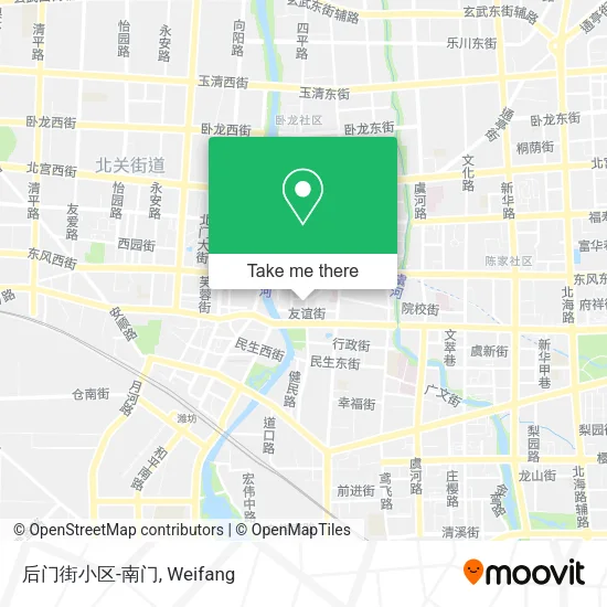 后门街小区-南门 map