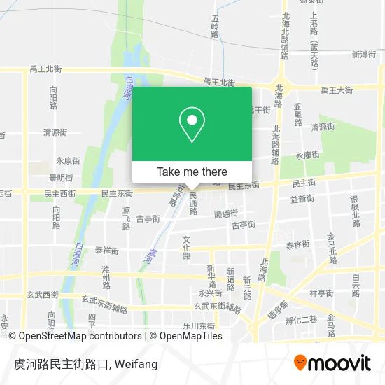 虞河路民主街路口 map