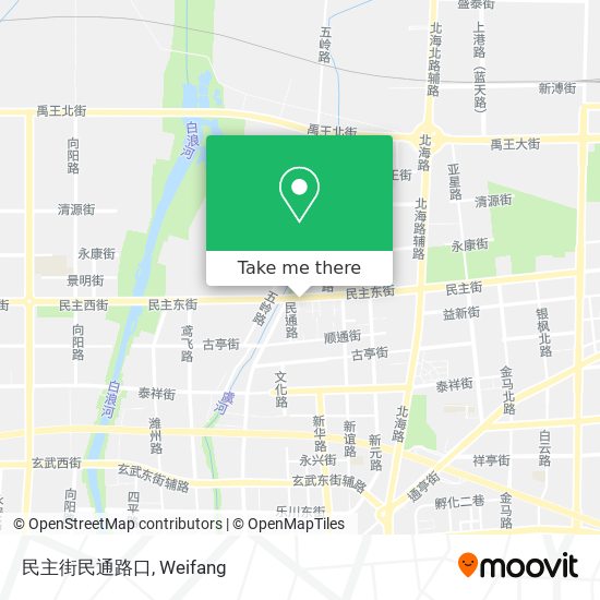 民主街民通路口 map