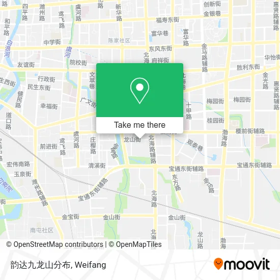 韵达九龙山分布 map