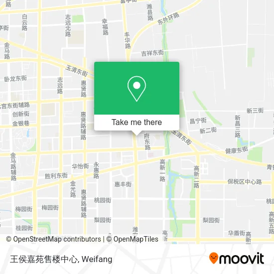 王侯嘉苑售楼中心 map