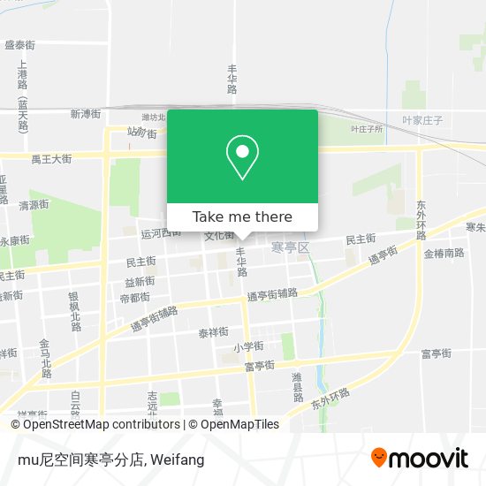 mu尼空间寒亭分店 map