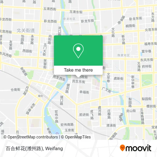 百合鲜花(潍州路) map