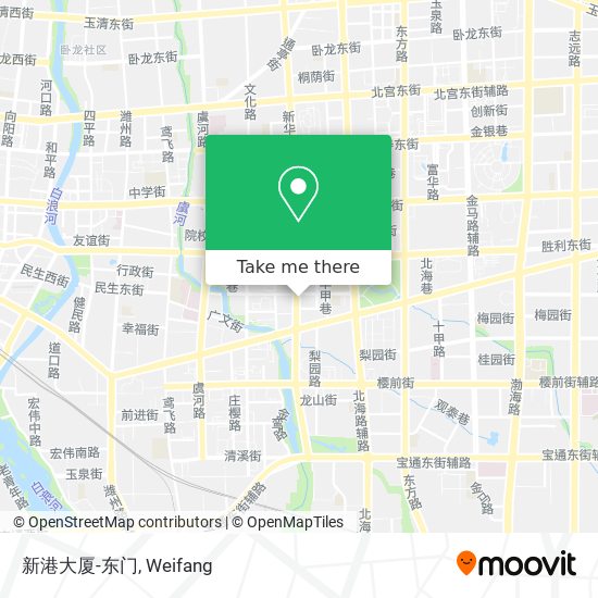 新港大厦-东门 map