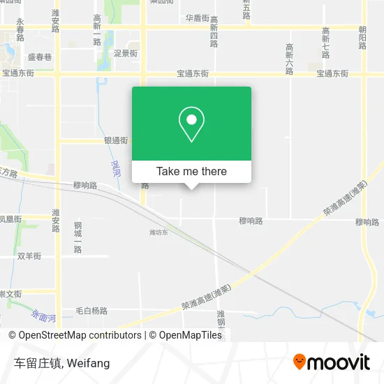 车留庄镇 map