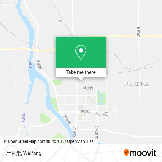 后甘棠 map