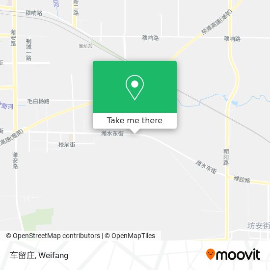 车留庄 map