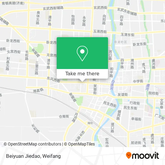 Beiyuan Jiedao map