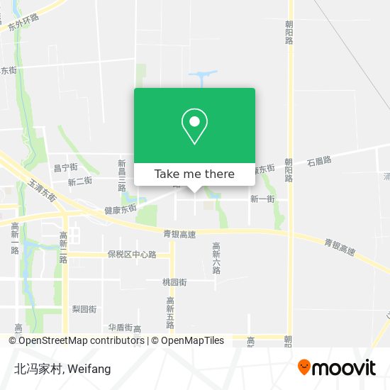 北冯家村 map