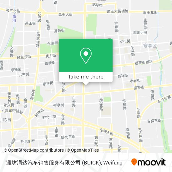 潍坊润达汽车销售服务有限公司 (BUICK) map