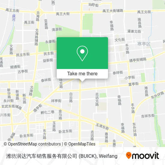 潍坊润达汽车销售服务有限公司 (BUICK) map
