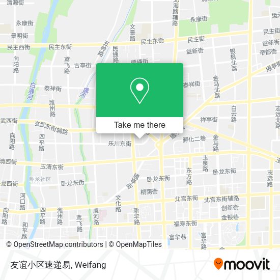 友谊小区速递易 map
