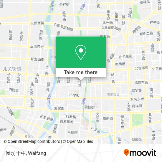 潍坊十中 map