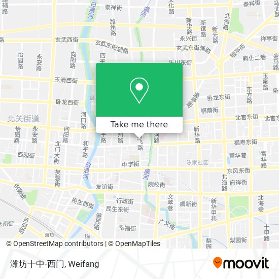 潍坊十中-西门 map