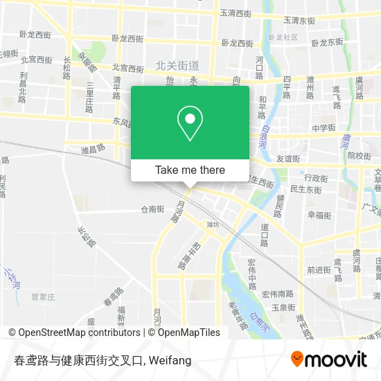 春鸢路与健康西街交叉口 map