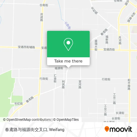 春鸢路与福源街交叉口 map