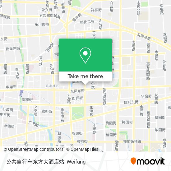 公共自行车东方大酒店站 map