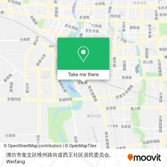 潍坊市奎文区维州路街道西王社区居民委员会 map