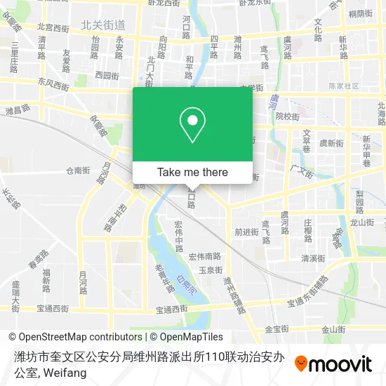 潍坊市奎文区公安分局维州路派出所110联动治安办公室 map