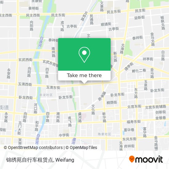 锦绣苑自行车租赁点 map