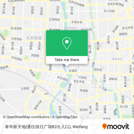 泰华新天地(通往假日广场B2出入口) map