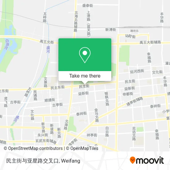 民主街与亚星路交叉口 map