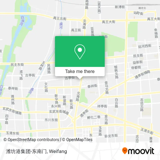潍坊港集团-东南门 map