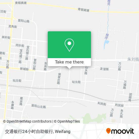 交通银行24小时自助银行 map