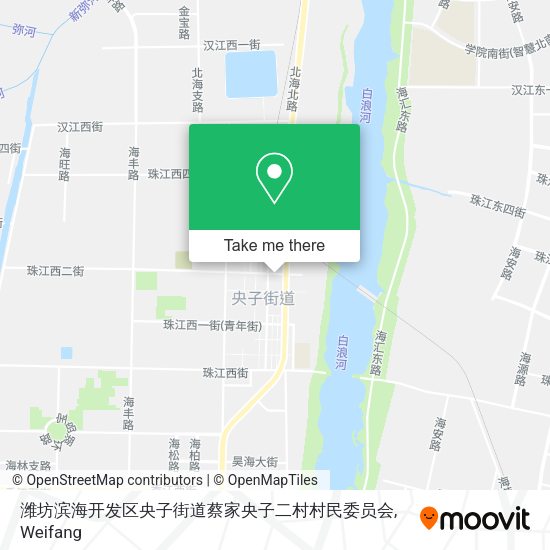 潍坊滨海开发区央子街道蔡家央子二村村民委员会 map