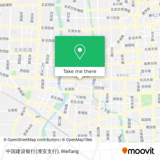 中国建设银行(潍安支行) map