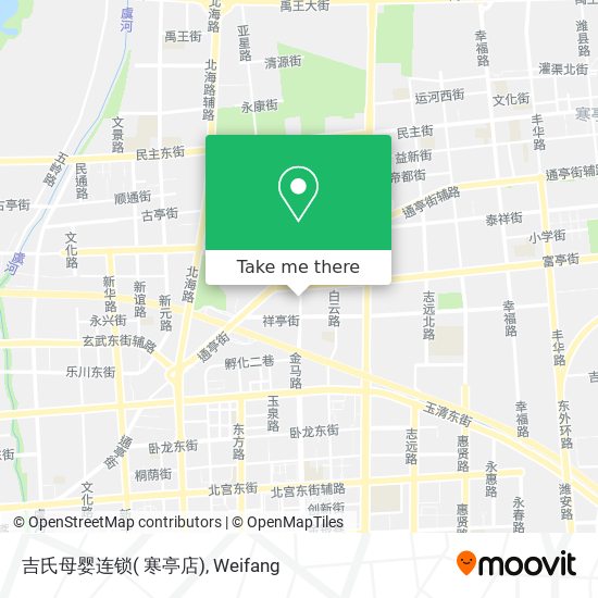 吉氏母婴连锁( 寒亭店) map