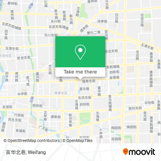 富华北巷 map